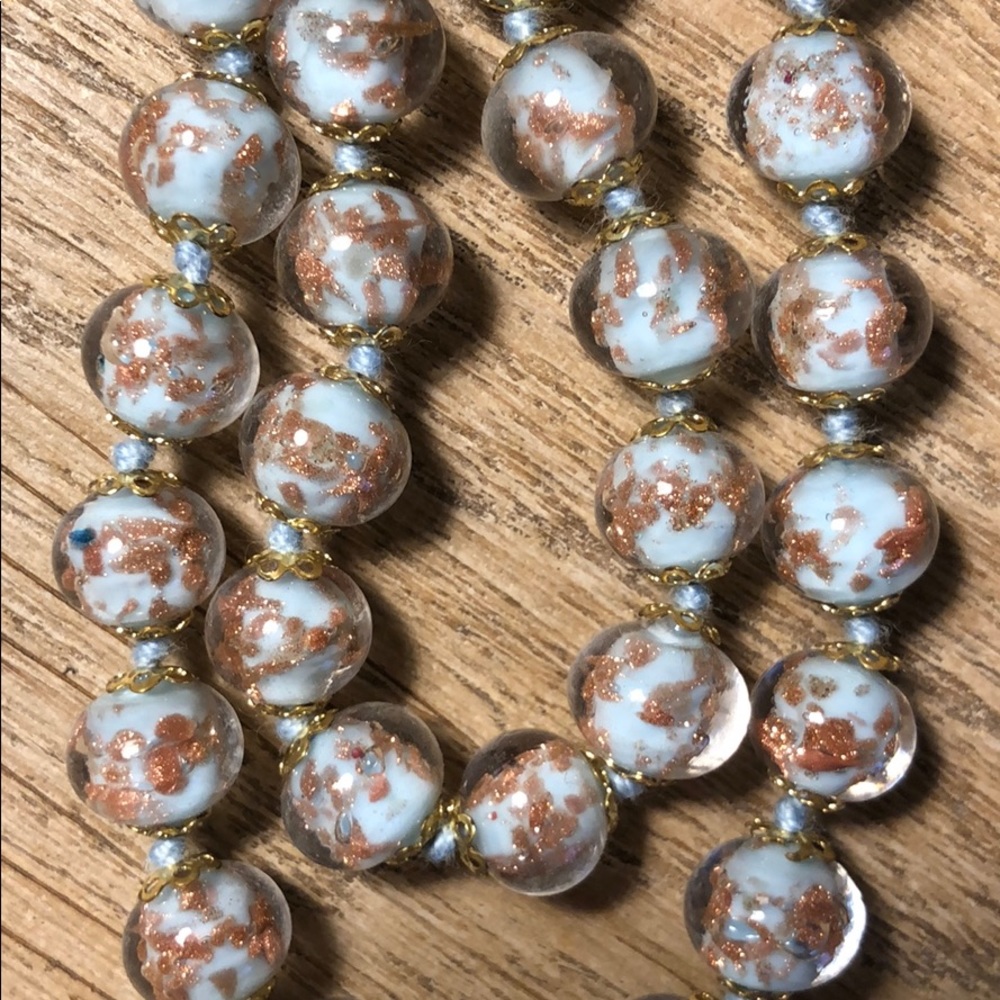 Venetian glass necklace & bracelet
